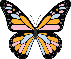 butterfly illustration Vector image or clipart