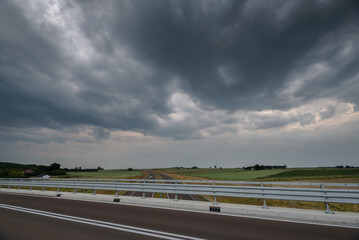 RAINN CLOUDS - Weather breakdown on the expressway