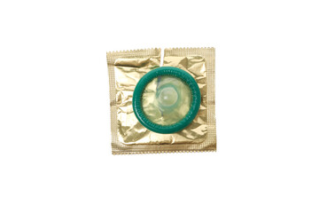 PNG,condom close-up, isolated on white background