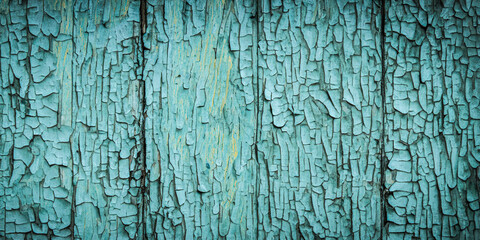 Grungy painted texture the old wooden surface as the background.