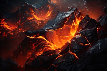 lava flows