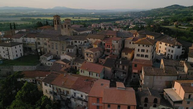 Deruta aerial view Perugia Umbria Italy