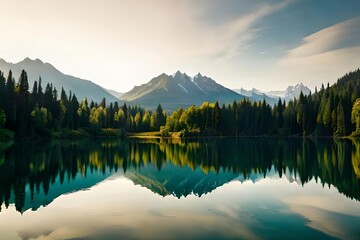lake in the mountains