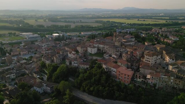 Deruta aerial view Perugia Umbria Italy