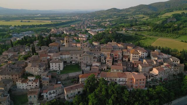 Deruta aerial view Perugia Umbria Italy
