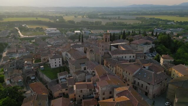 Deruta aerial view Perugia Umbria Italy