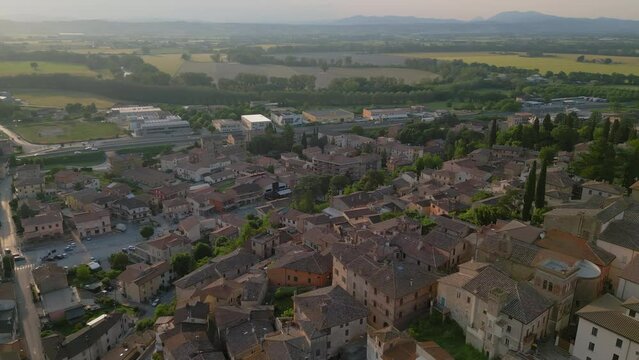 Deruta aerial view Perugia Umbria Italy