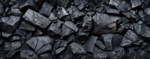 Close up pattern of detailed coal, green natural energy. Generative Ai. - obrazy, fototapety, plakaty