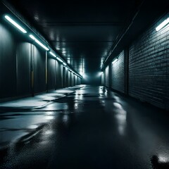 corridor in a corridor generative by Al technology