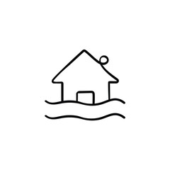 Flood Line Style Icon Design