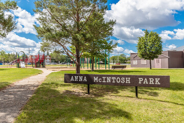 Anna McIntosh Park in the city of Saskatoon, Canada