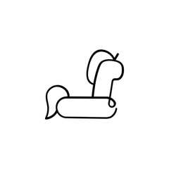 Pool Floats Line Style Icon Design