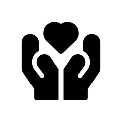 give love glyph icon