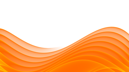 orange wave gradient transparent Png background