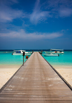 Jetty At Soneva Fushi Hotel, Baa Atoll, Maldives