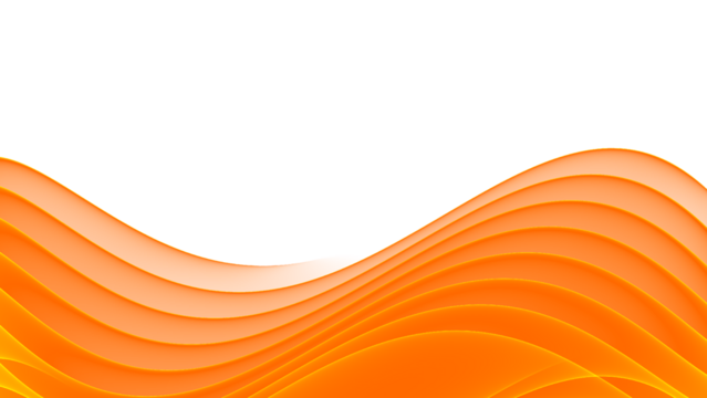 orange wave gradient transparent Png background