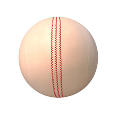 A cricket ball. isolated object, transparent background
