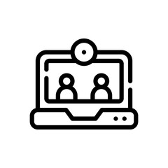video conference line icon