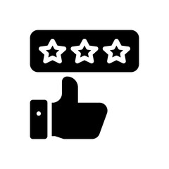 thumb up glyph icon