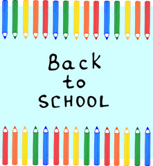 multicolors pencil background with space for text