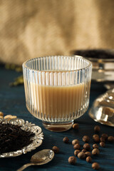 Traditional Indian hot drink with milk and spices - Masala tea