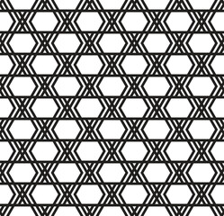 Seamless pattern. Modern stylish texture. Repeating geometric hexagon pattern. Simple graphic design.