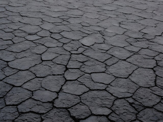 dry cracked asphalt. Generative AI