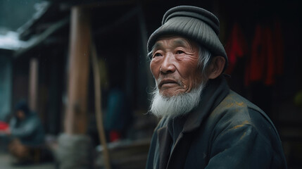 Obraz na płótnie Canvas A Ghost's Impression of China's Villages