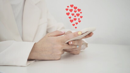 Businesswoman Hands Working On Smartphone