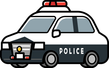 働く車・パトロールカー. © m-tsukasa