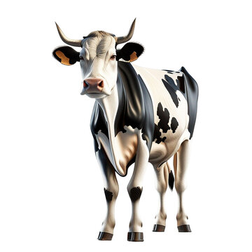 Cow on transparent background