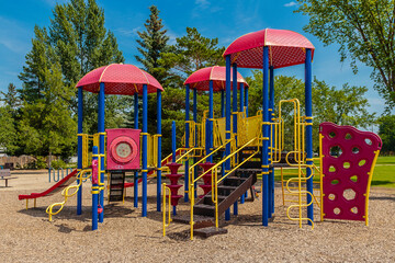 Fototapeta na wymiar Adelaide Park in the city of Saskatoon, Canada