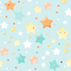 Colorful background with a star pattern. Beautiful illustration picture. Generative AI
