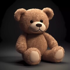 3D render of a teddy bear