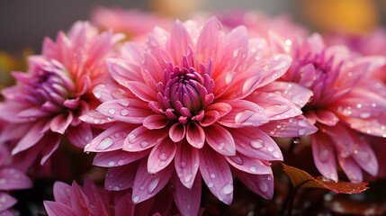 Botanical Splendor: Intricate Details of Vibrant Flowers, Generative AI