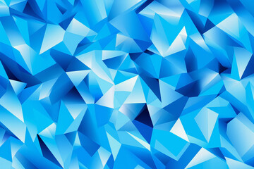 Obraz premium modern abstract blue triangle polygon background, geometric pattern design