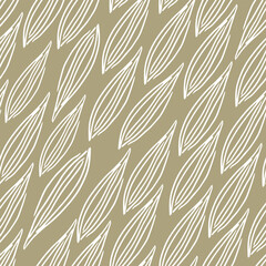 Pattern with leaves. Perfect for printing, textiles, wrapping paper. Vector illustration