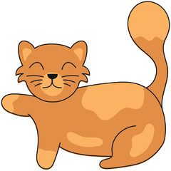 international cat day handdrawn vector element