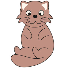 international cat day handdrawn vector element