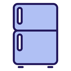 refrigerator icon, outline color icon style