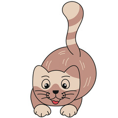 international cat day handdrawn vector element