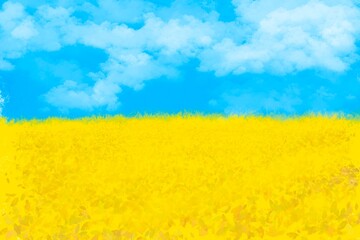 flag of ukraine, painted flag. Ukraine © дмитрий владимирович