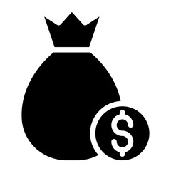 money bag glyph 