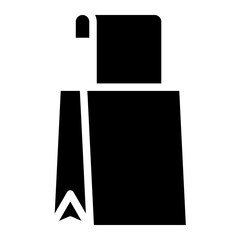 paper bag glyph 