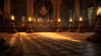 A colorful background stage to promote products and services. Generative AI.