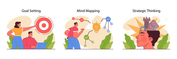 Planning and organization of tasks on board set. Character planning