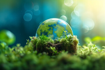 Obraz na płótnie Canvas Invest in our planet. Earth day 2023 concept background. Ecology concept
