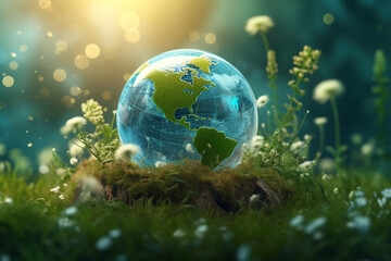Invest in our planet. Earth day 2023 concept background. Ecology concept