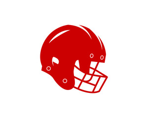 american football helmet silhouette vector illustration