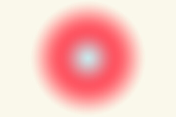 Ring mit Farbverlauf zum Zentrum hin; softer, kreisförmiger Farbübergang in rot, blau und cremefarben
